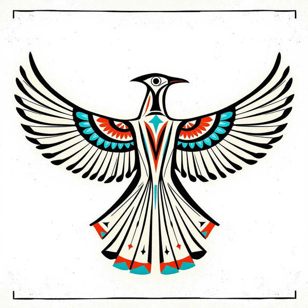 New Mexico Native American Designs, Bird - Magnet