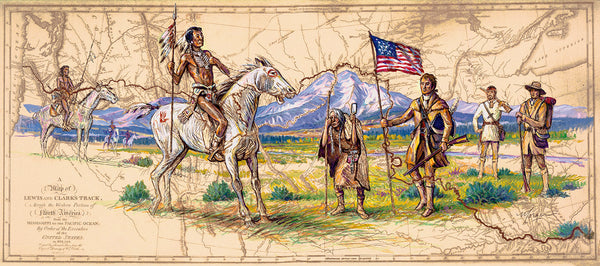 Lewis and Clark - Artist Brian Morger - Lewis and Clark Magnet