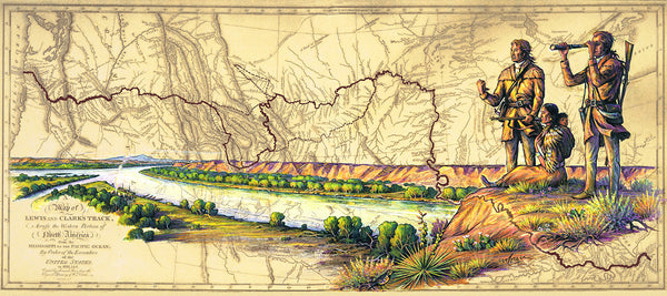 Lewis and Clark - Artist Brian Morger - Lewis and Clark Magnet