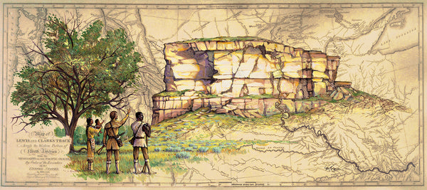 Lewis and Clark - Artist Brian Morger - Lewis and Clark Magnet